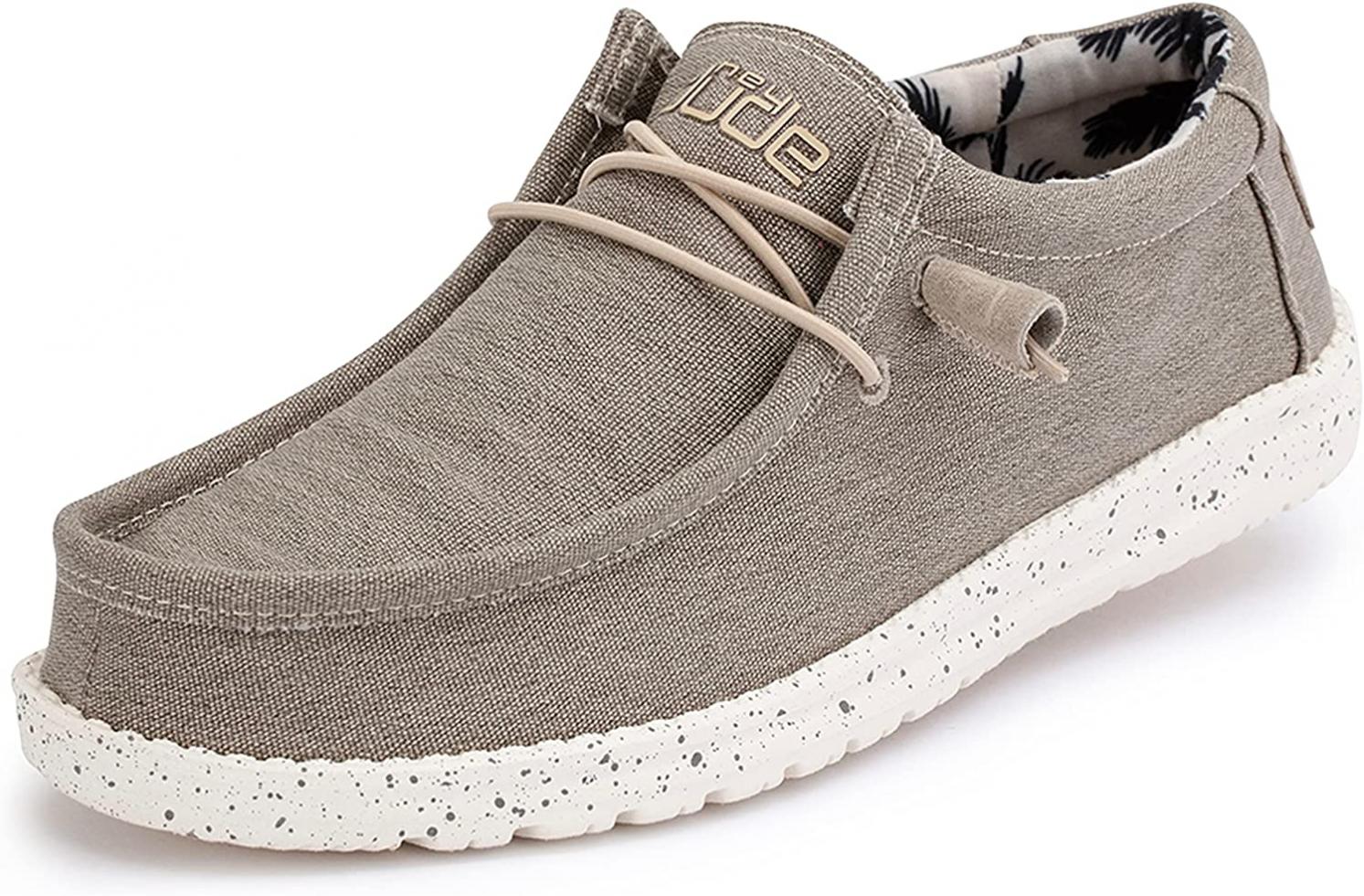 Hey Dude Men's Wally Funk-Multiple Colors and Size | Men’s Shoes | Comfortable & Light-Weight