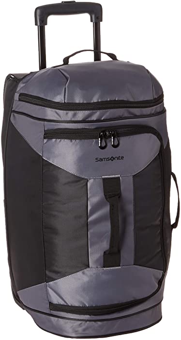 Samsonite Andante 2 Wheeled Rolling Duffel Bag, Riverrock/Black, 22-Inch