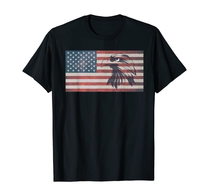 American Flag Eagle USA T-Shirt