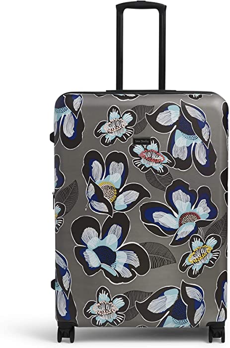 Vera Bradley Women's Hardside Rolling Suitcase Luggage, Grand Blooms Shower, 29" Check in