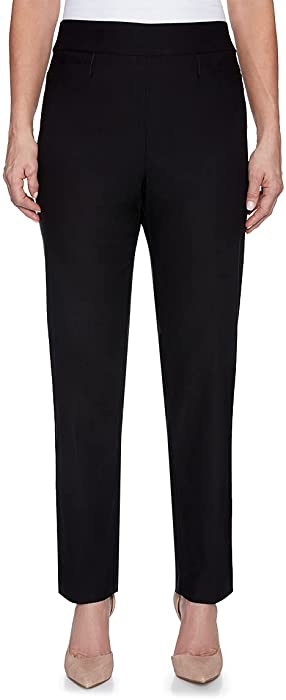 Alfred Dunner Women's Allure Slimming Missy Stretch Pants-Modern Fit