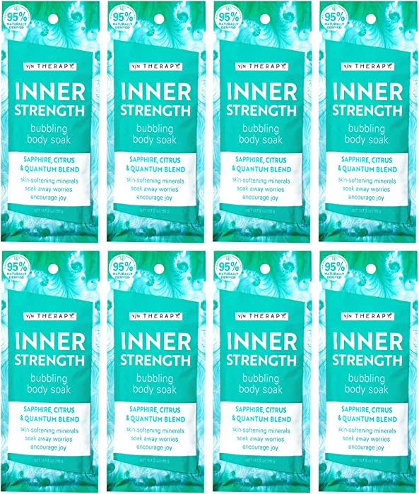 Village Naturals Therapy, Inner Strength Mineral Bath Soak, 2 Oz, Pack of 8