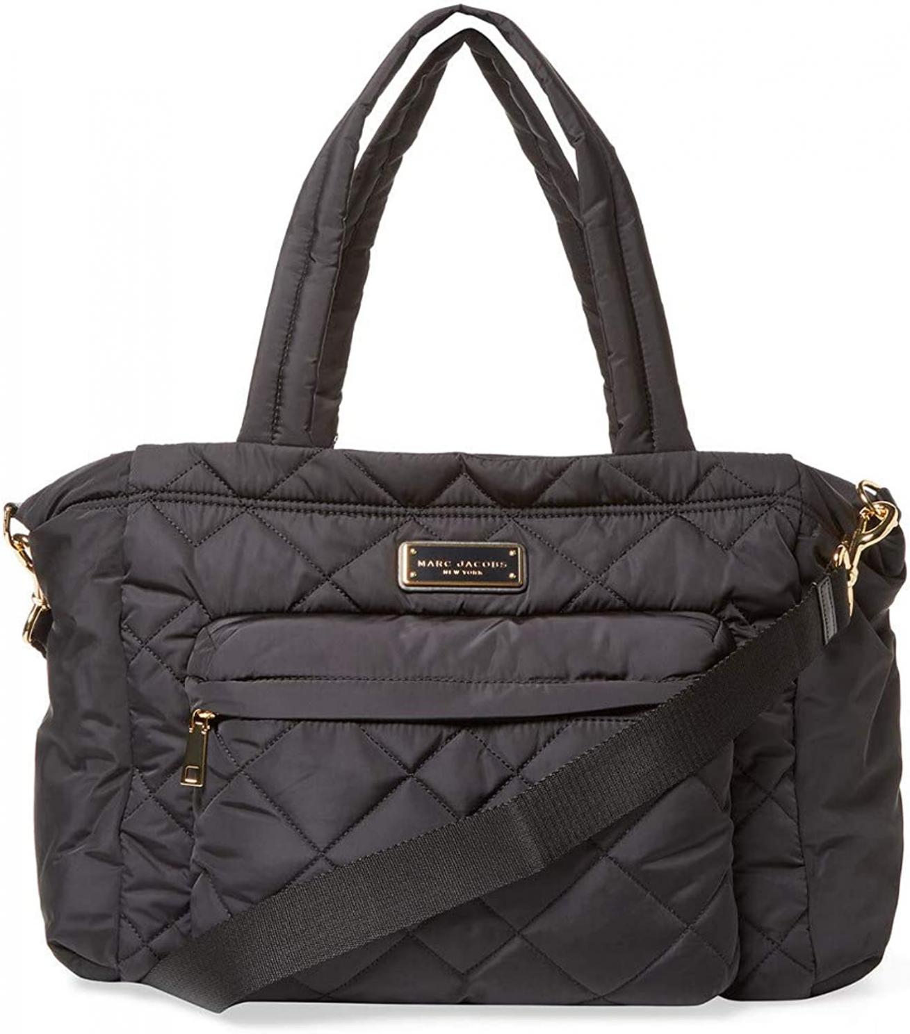 Marc by Marc Jacobs Crosby Nylon Quilted Diaper Bag, Black, Large