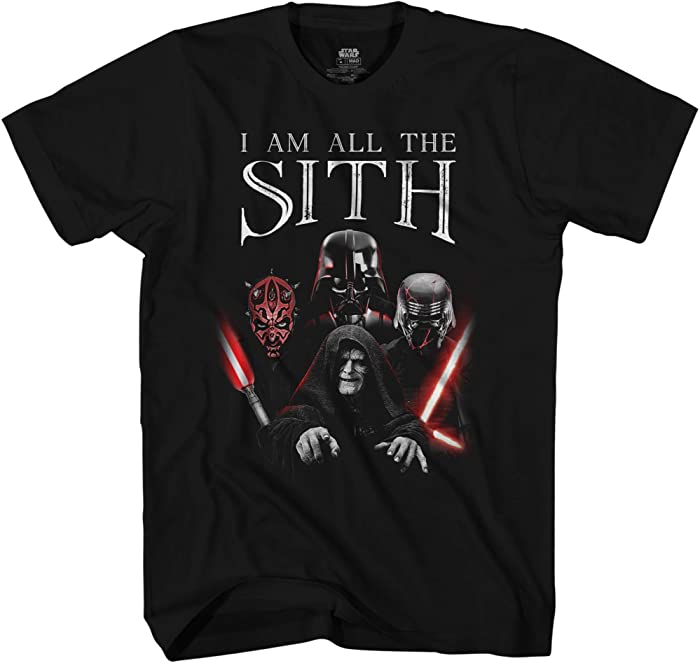 STAR WARS All The Sith Darth Vader Maul Emperor Kylo Ren T-Shirt