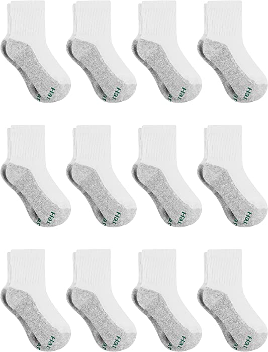 Hanes Boys' Extra Durable Ankle Socks Multipack