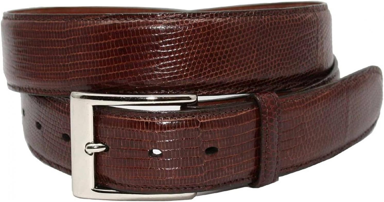 Torino 35mm Ringmark Lizard Belt - Cognac