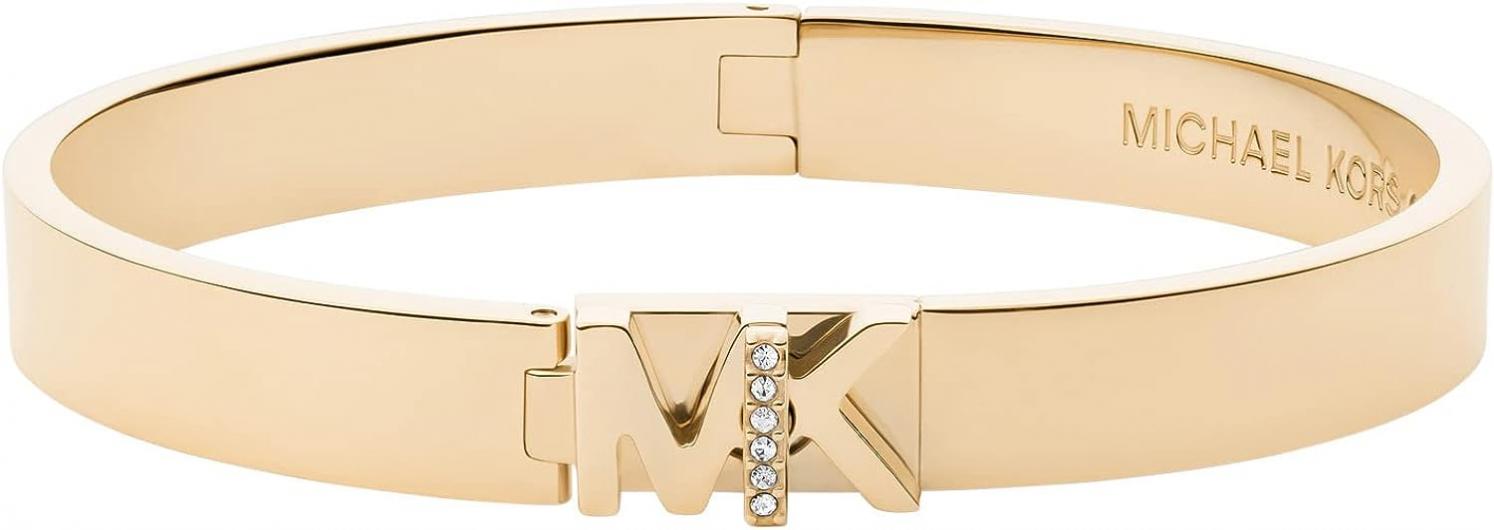 Michael Kors Women's Stainless Steel Bangle Bracelet with Crystal Accents