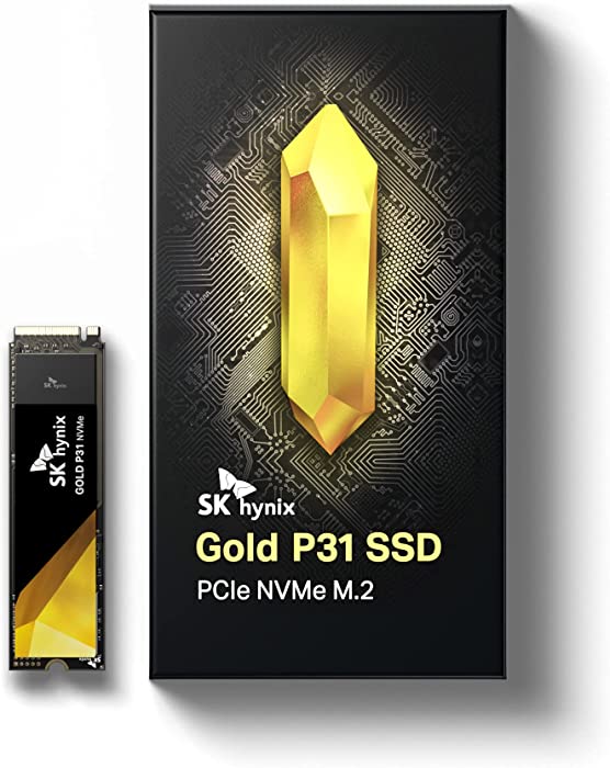 SK hynix Gold P31 1TB PCIe NVMe Gen3 M.2 2280 Internal SSD | Up to 3500MB/S | Compact M.2 SSD Form Factor SK hynix SSD | Internal Solid State Drive with 128-Layer NAND Flash