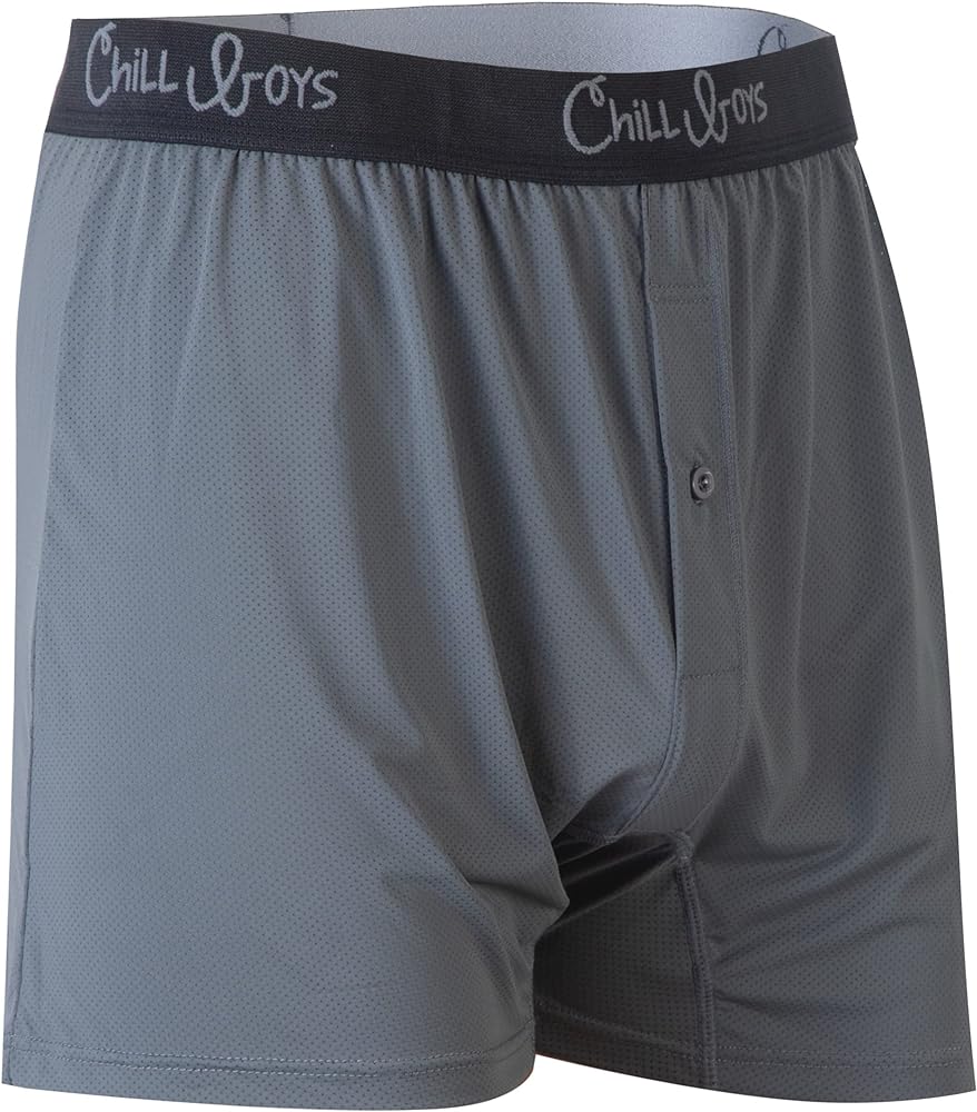Chill Boys Performance Boxers -Cool Comfortable Men's Boxer Shorts. Soft Anti-Chafing Underwear for Men. Tagless Boxers