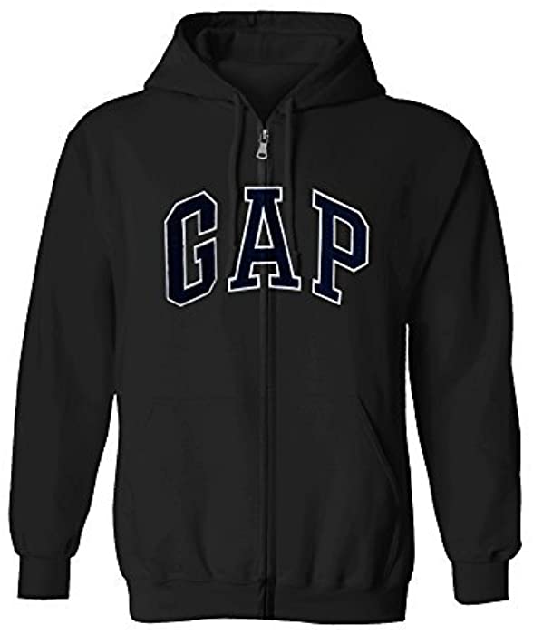 GAP Men's Full Zip Fleece Logo Hoodie