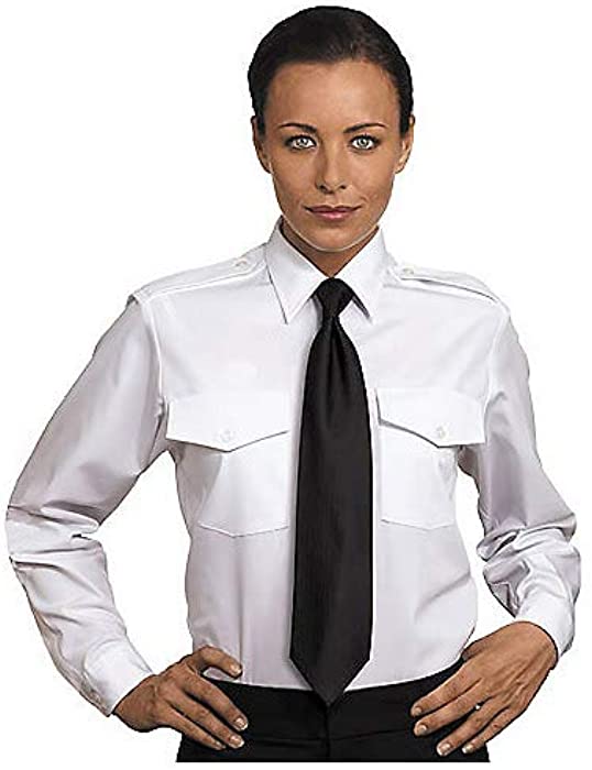 Van Heusen Ladies' Aviator Shirt Women's Pilot - Long Sleeve