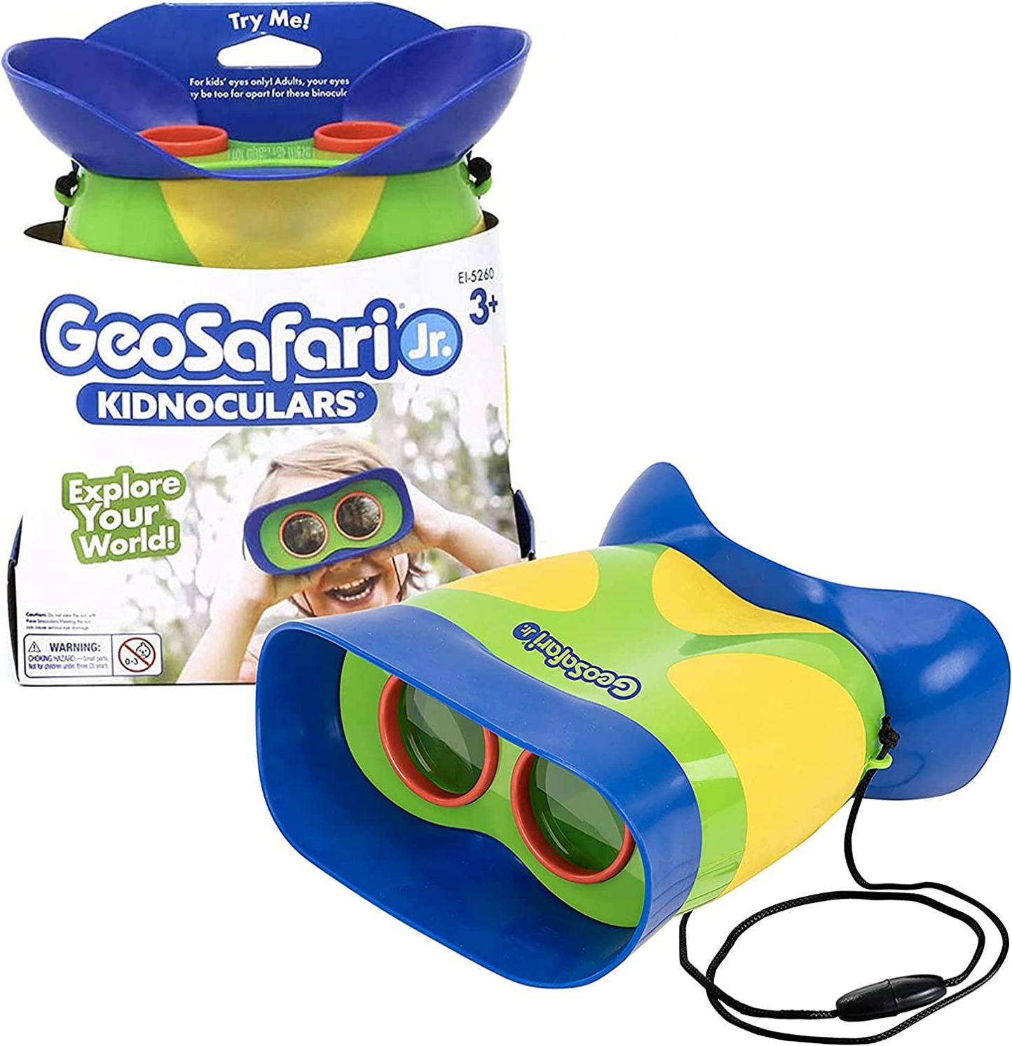 Educational Insights GeoSafari Jr. Kidnoculars, Binoculars for Toddlers & Kids, Stocking Stuffers for Boys & Girls, Ages 3+