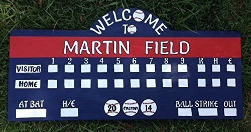 Personalized Baseball Scoreboard- Great Gift for the Baseball Lover