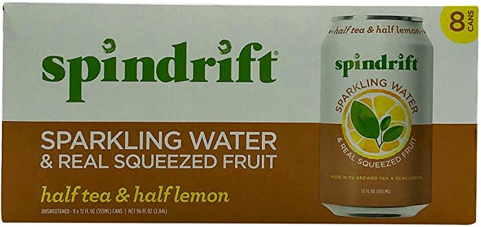 Spindrift, Sparkling Water Half Tea Half Lemonade, 12 Fl Oz, 8 Pack