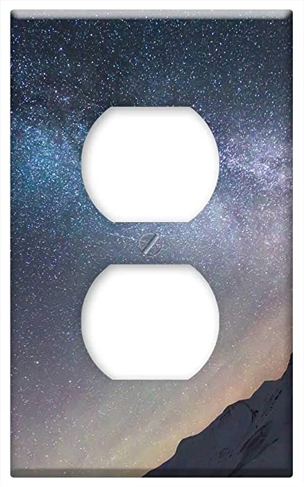 Switch Plate Outlet Cover - Galaxy Northen Lights Auroras Arctic Snow 1
