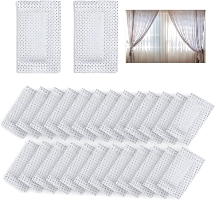 Covered Lead Drapery Weights of 25 Pcs, Window Drapery Bottom Lead Weights Block Window Curtain Pendant Weights Accessories for Home Room Hotel