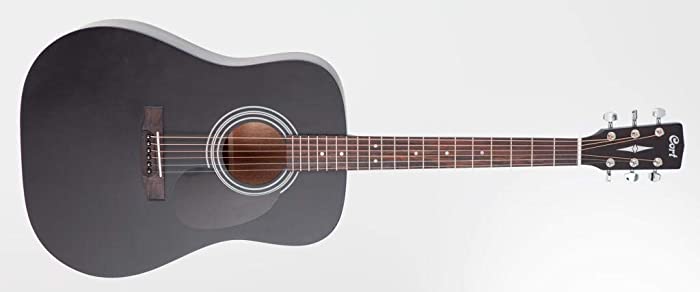 Cort Standard Series AD810 Acoustic Guitar, Black Satin