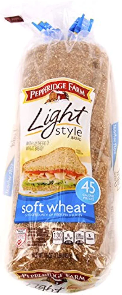 Pepperidge Farm Light Soft Wheat Bread 16 oz (Pack of 2)