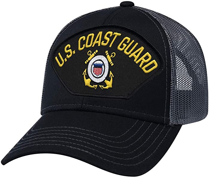 US Coast Guard Mesh Back Cap Black
