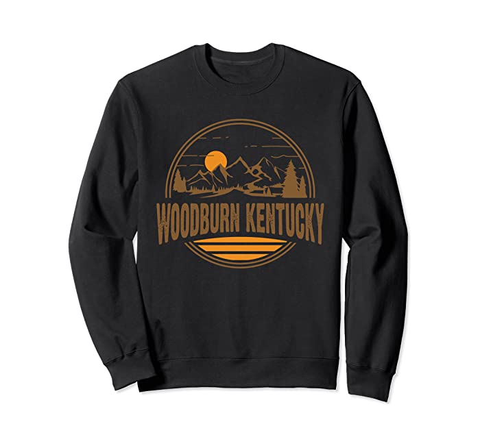 Vintage Woodburn, Kentucky Mountain Hiking Souvenir Print Sweatshirt