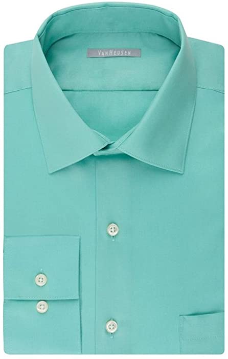 Van Heusen Men's Athletic-Fit Long Sleeve Lux Sateen Dress Shirt