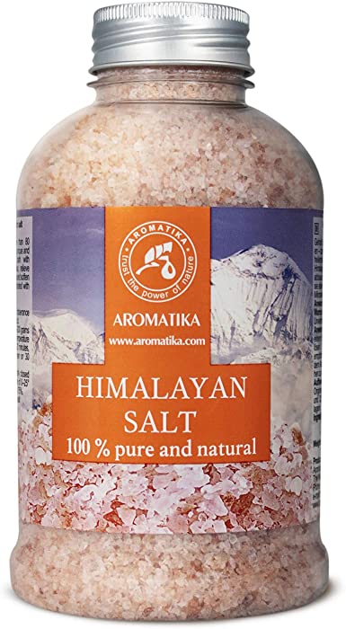 Himalayan Pink Salt 21.16 oz - 100 % Pure and Natural - Salt Himalayan- Best for Good Sleep - Stress Relief - Bath - Beauty - Relaxing - Bath Salts by Aromatika