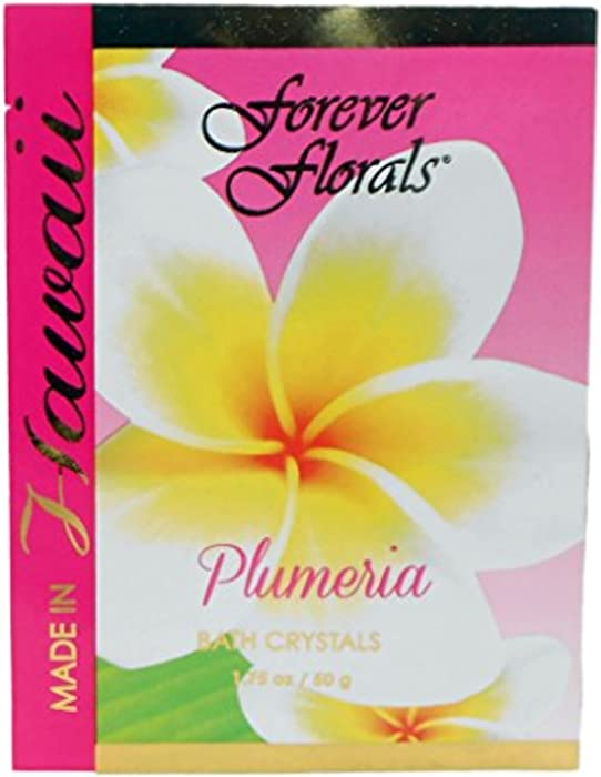 Hawaiian Bath Crystals Forever Florals Plumeria 4 Pack