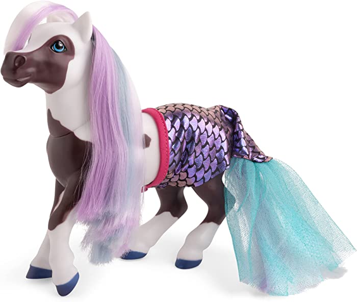 Breyer Horses Color Changing Bath Toy | Marina Color Change Mer-Pony | Brown / White with Surprise Pink Color | 7" X 7.5" | Horse Toy | Ages 3+ | Model #7252