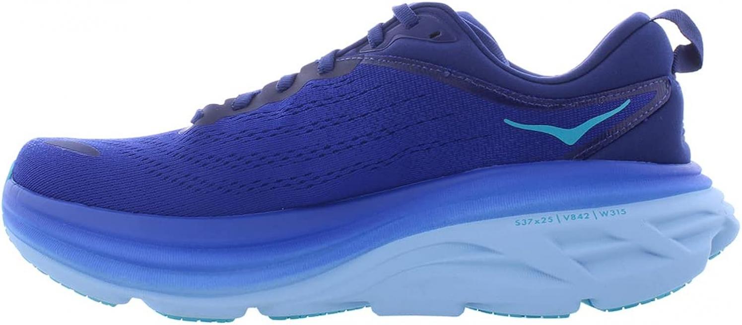 HOKA ONE ONE Bondi 8 Mens Shoes Size 11, Color: Bellwether Blue/Bluing