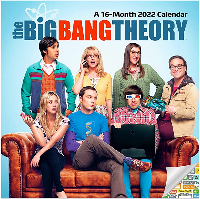 The Big Bang Theory Calendar 2022 -- Deluxe 2022 The Big Bang Theory Wall Calendar Bundle with Over 100 Calendar Stickers (TBBT Gifts, Office Supplies)…