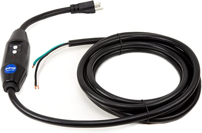 GFCI Cord Replacement for Hot Tub, Spa & Pool - 120V/15A Inline Style