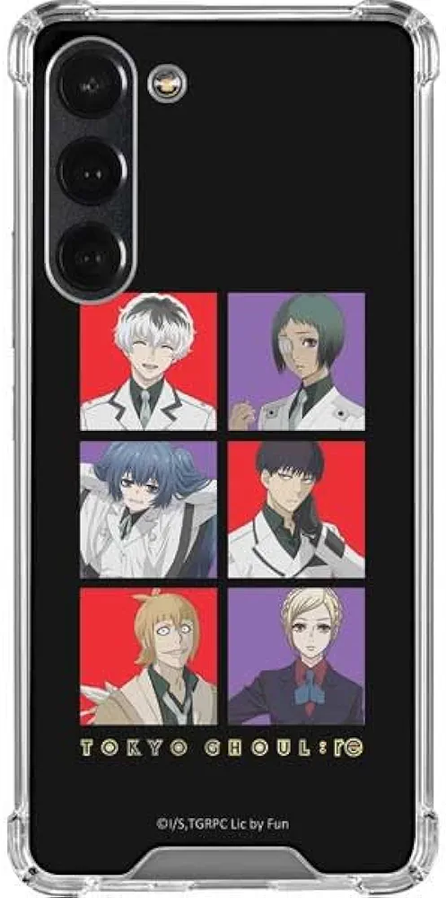 Skinit Clear Phone Case Compatible with Galaxy S23 Plus - Officially Licensed Tokyo Ghoul:re Character Tiles Design
