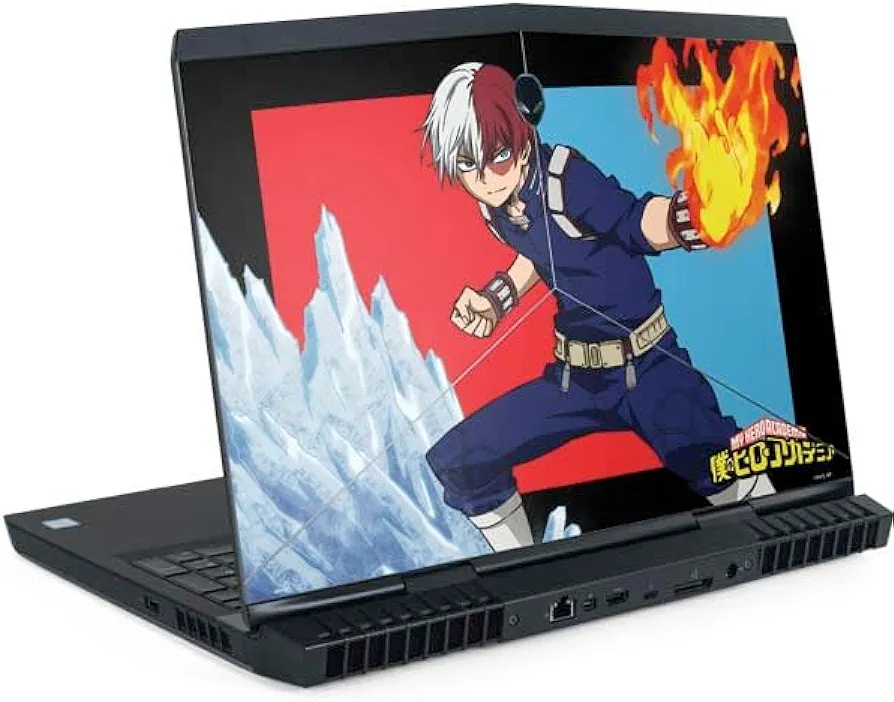 Skinit Decal Laptop Skin Compatible with Alienware 17in (2017) - Officially Licensed My Hero Academia Shoto Todoroki Design