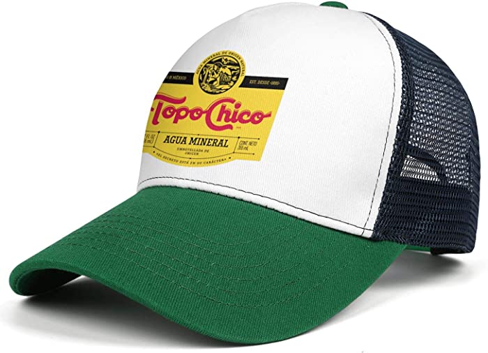 Women's Men's Topo-Chico-Mineral-Water-soda-Water- Snapback Baseball Cap Cotton Trucker Dad Hat