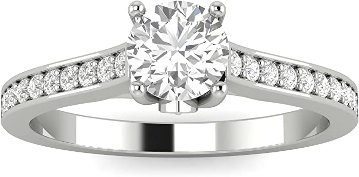 1/2ctw Diamond Engagement Ring in 10k White Gold (H-I, I2-I3)