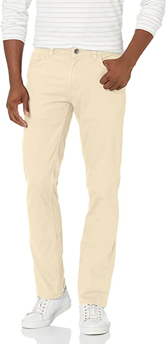 IZOD Men's Saltwater 5-Pocket Straight Fit Chino Pant