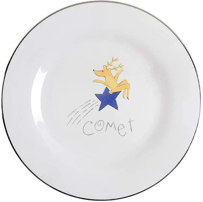 Pottery Barn China Reindeer Dinner Plate, Comet