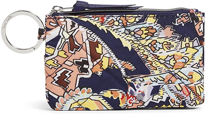 Vera Bradley Women's Performance Twill Deluxe Zip Id Case Wallet with RFID Protection