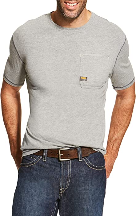 Ariat Men's Rebar Short Sleeve CrewHenley Shirt
