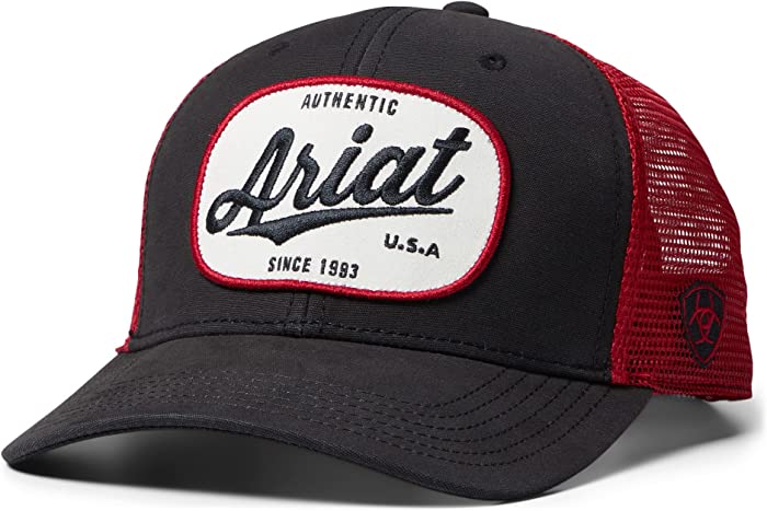 ARIAT Script Patch Snapback Red One Size