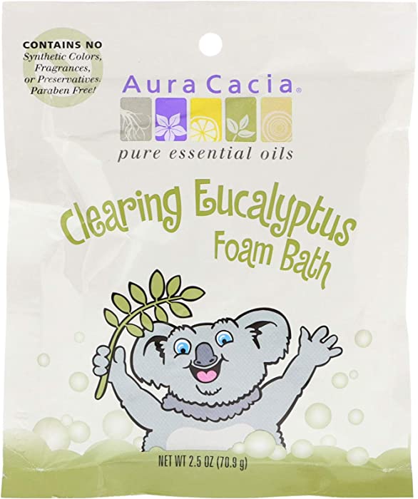 Aura Cacia Foam Bath Clearing Eucalyptus - 2.5 oz