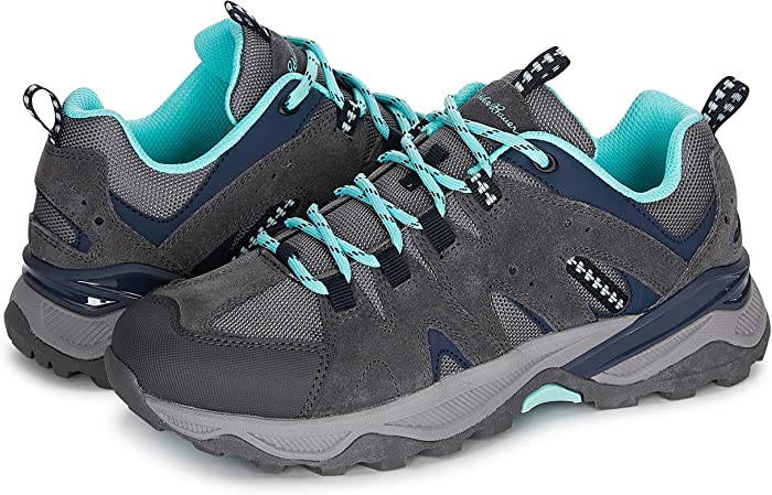 Eddie Bauer Roseburg low Women's Hiking shoes | Water Resistant Lightweight Mountain Hiking shoes for Women | Ladies All Weather Outdoor Ankle Height Hiker