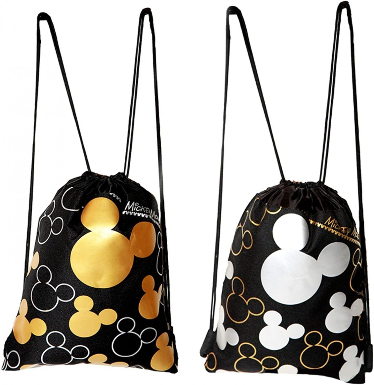 Disney Mickey Mouse Drawstring Backpack 2 Pack