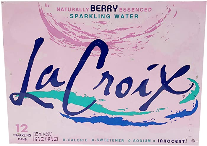 LaCroix Sparkling Water, Berry, 12oz Cans, 12 Pack, Naturally Essenced, 0 Calories, 0 Sweeteners, 0 Sodium