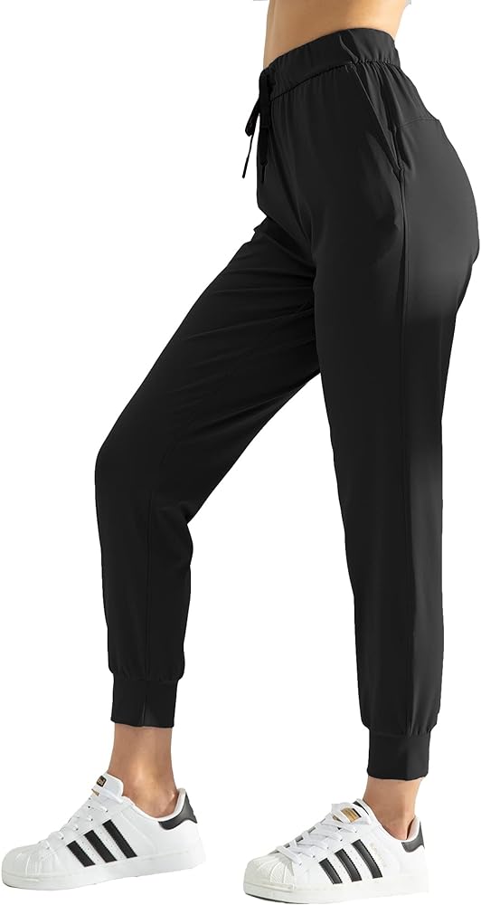AJISAI Women's Joggers Pants Drawstring Running Sweatpants with Pockets Lounge Wear