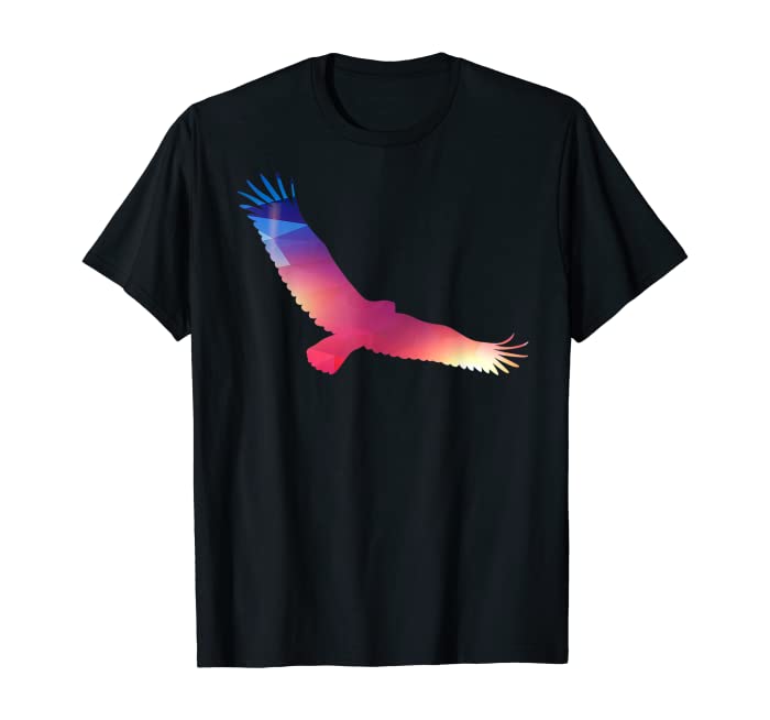 Magical Flying Eagle Trippy Silhouette T-Shirt