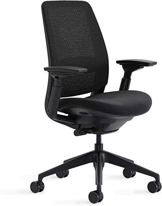 Steelcase Series 2 Office Chair, Graphite Frame, Cogent Connect Licorice