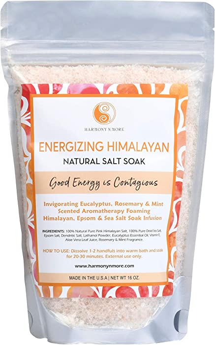 Best Himalayan Salt Mix - Best Bath Salt - Energize & Detox - The Most Amazing Sea Salt Mix Bath Soak! Energizes and Detox The Body and Spirit - Can Also Be Used As a Foot Soak or a Face/Body Scrub