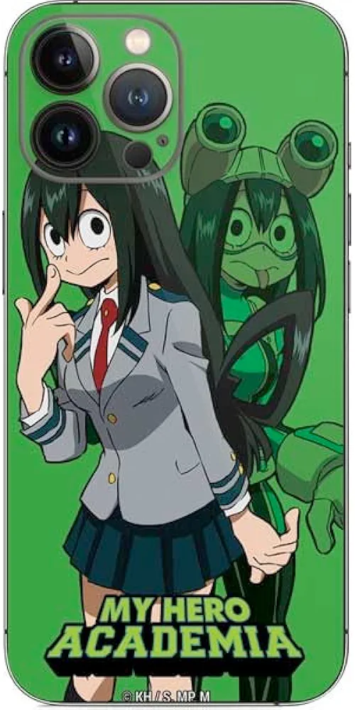 Skinit Decal Phone Skin Compatible with iPhone 15 Pro Max - Officially Licensed My Hero Academia Tsuyu Frog Girl Design