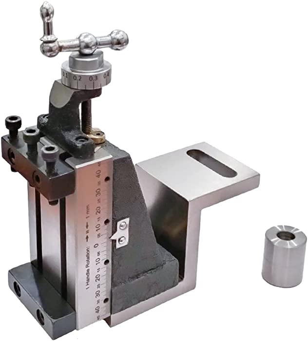 Mini Vertical Milling Slide Mounted on Z Type Angle Plate -Direct Fit for Mini Lathe Machine (With Clamp)